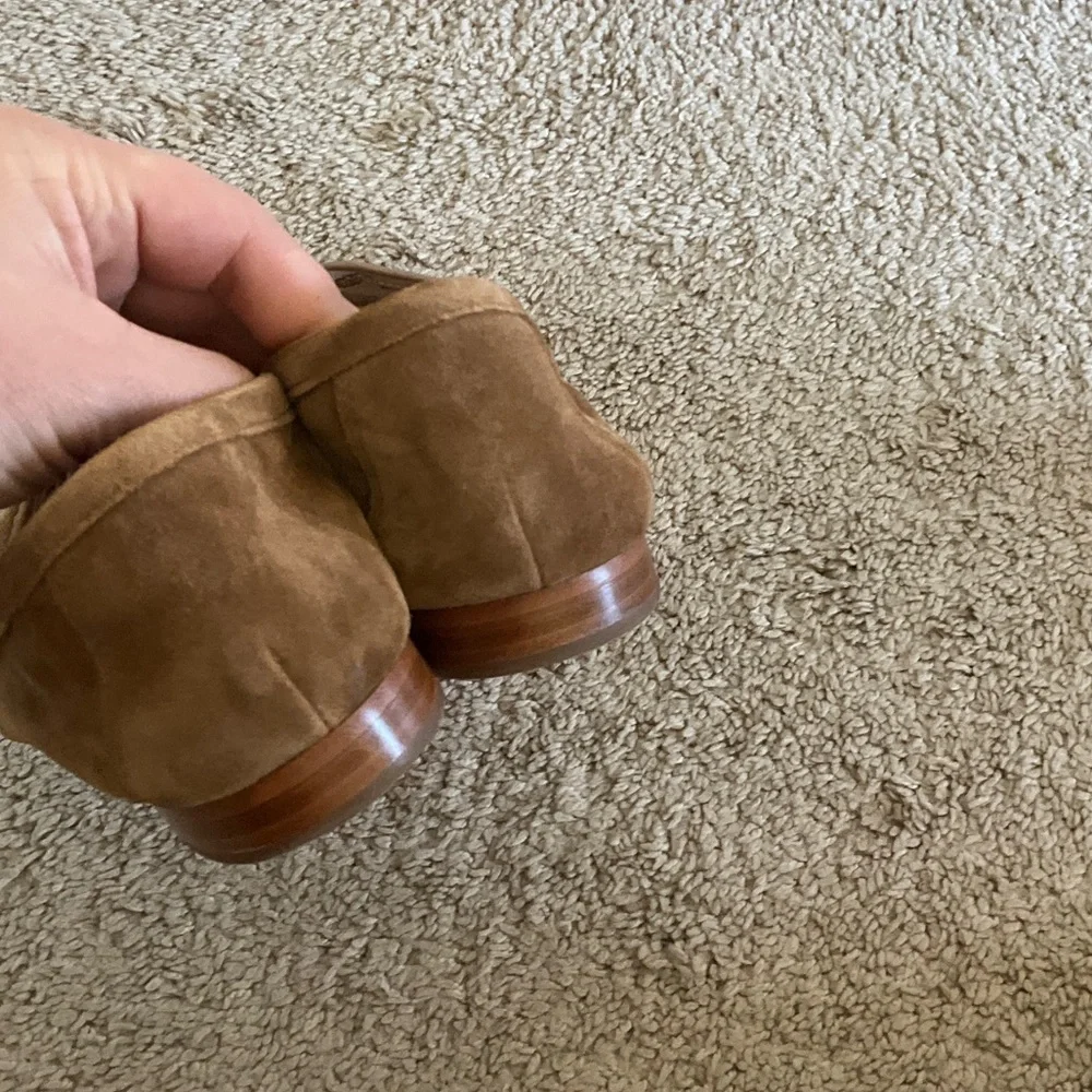 Veronica Beard Woven Tan Loafers - Picture 5 of 9